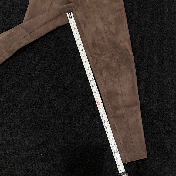 Zara Brown Suede Leggings - Picture 10 of 11